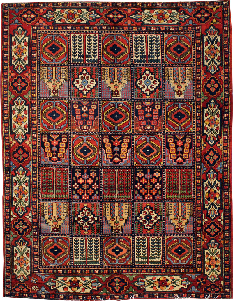 Antique Persian Bakhtiari Rug