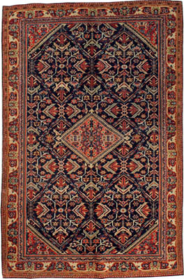 Antique Persian Meshkabad Rug
