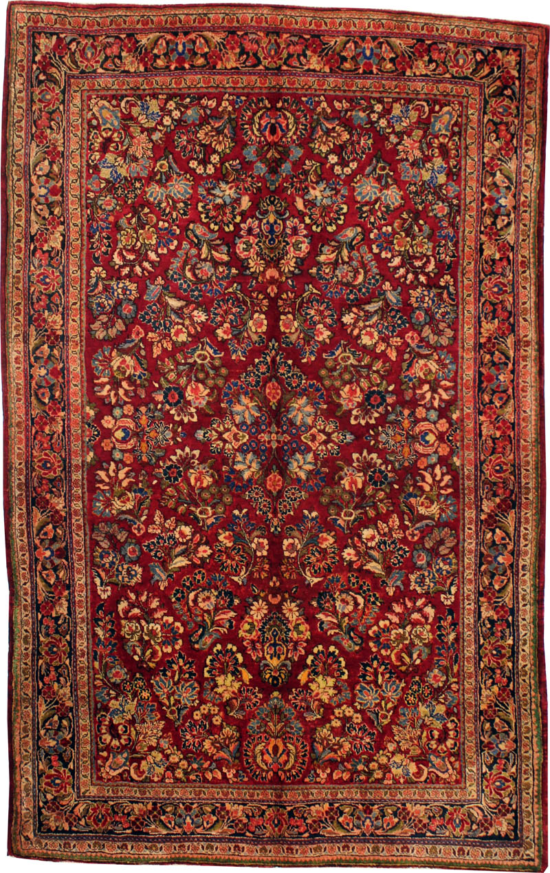 Antique Persian Sarouk Farahan Rug