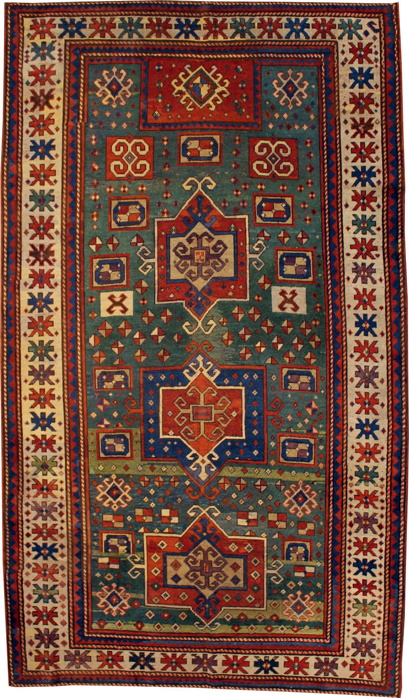 Antique Caucasian Kazak Rug
