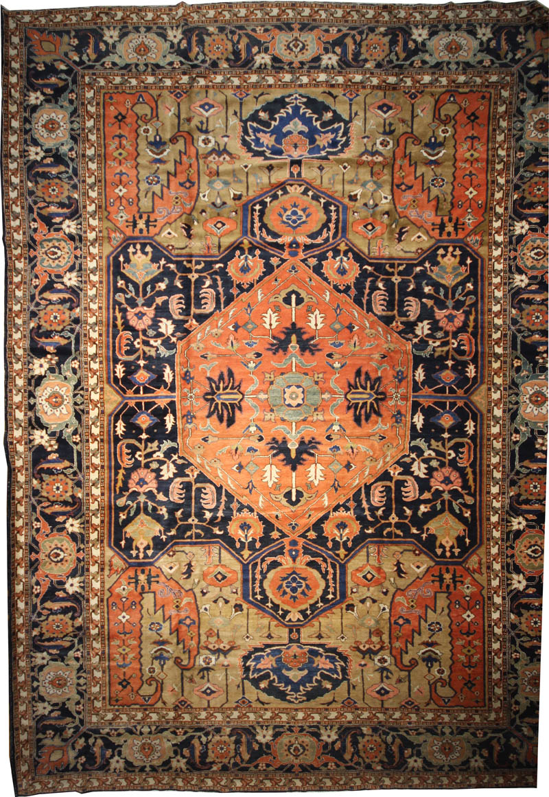 Antique Persian Heriz Rug