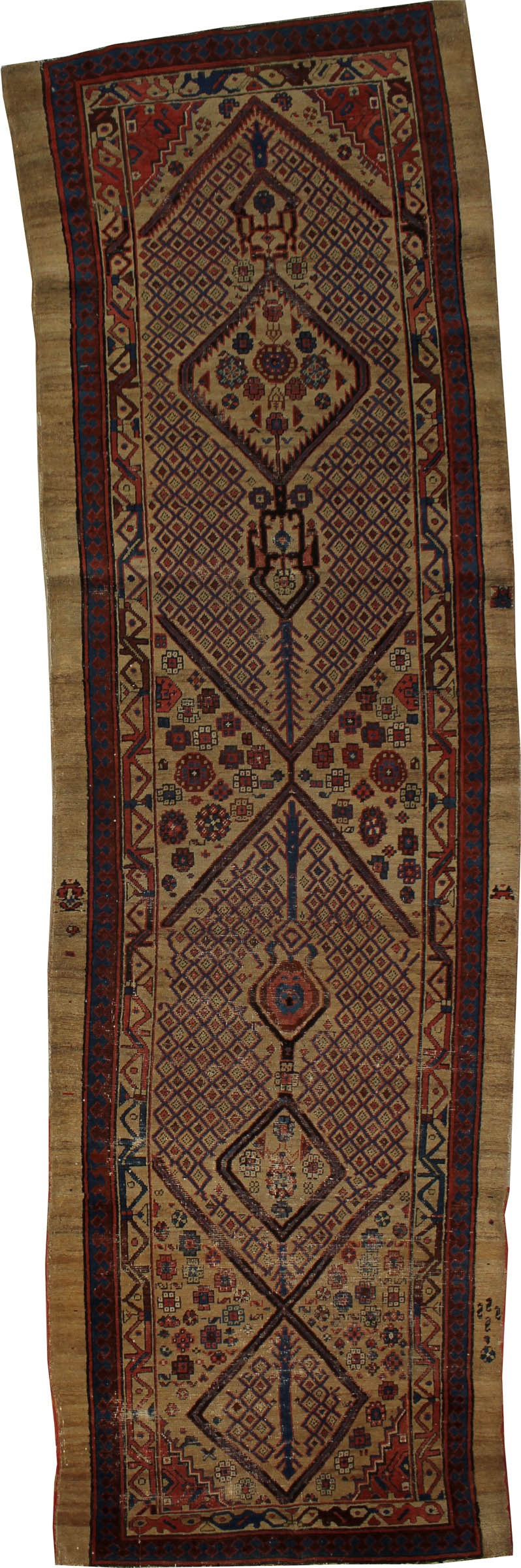 Antique Persian Sarab Camel Hair Runner