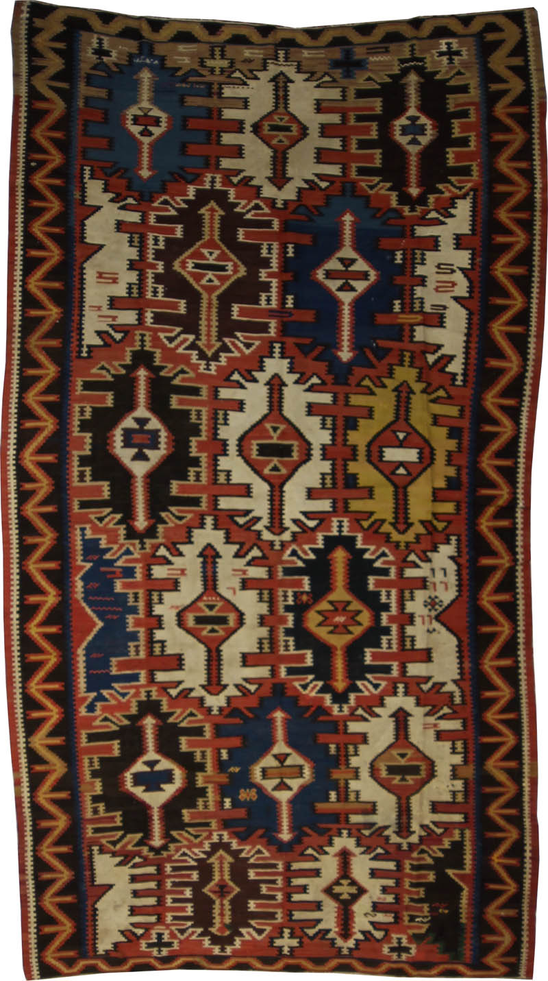 Antique Caucasian Kilim