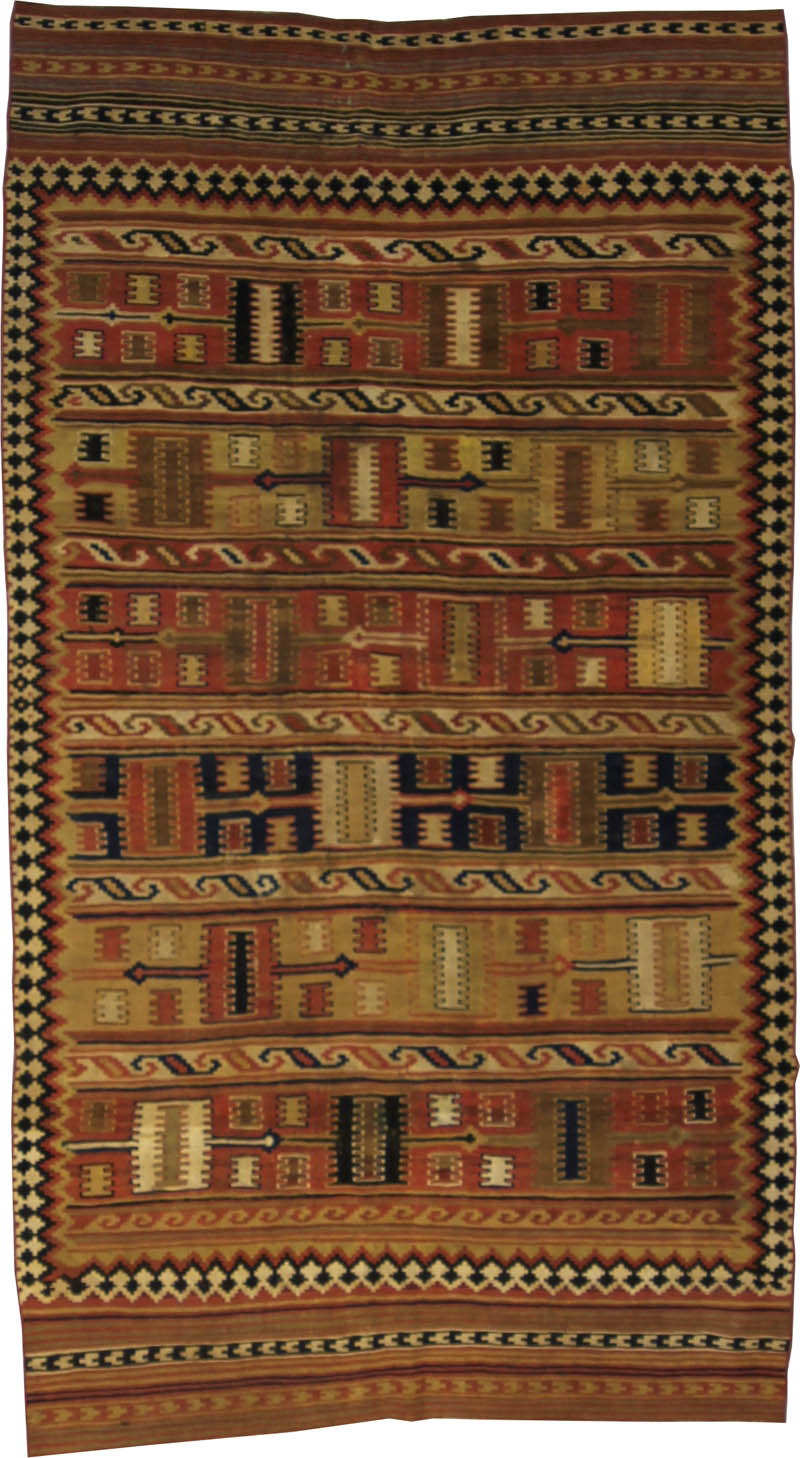 Antique Caucasian Shirvan Kilim