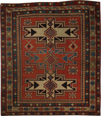 Antique Caucasian Shirvan Rug