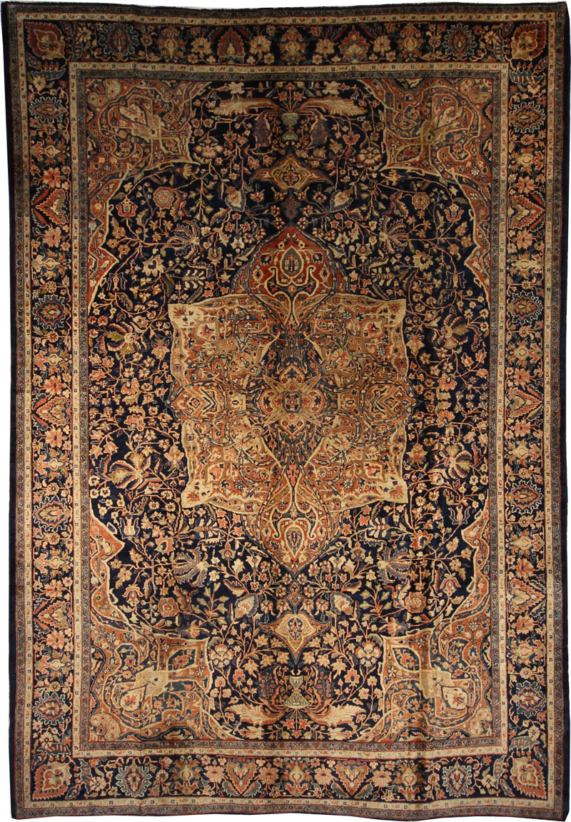 Antique Persian Farahan Rug