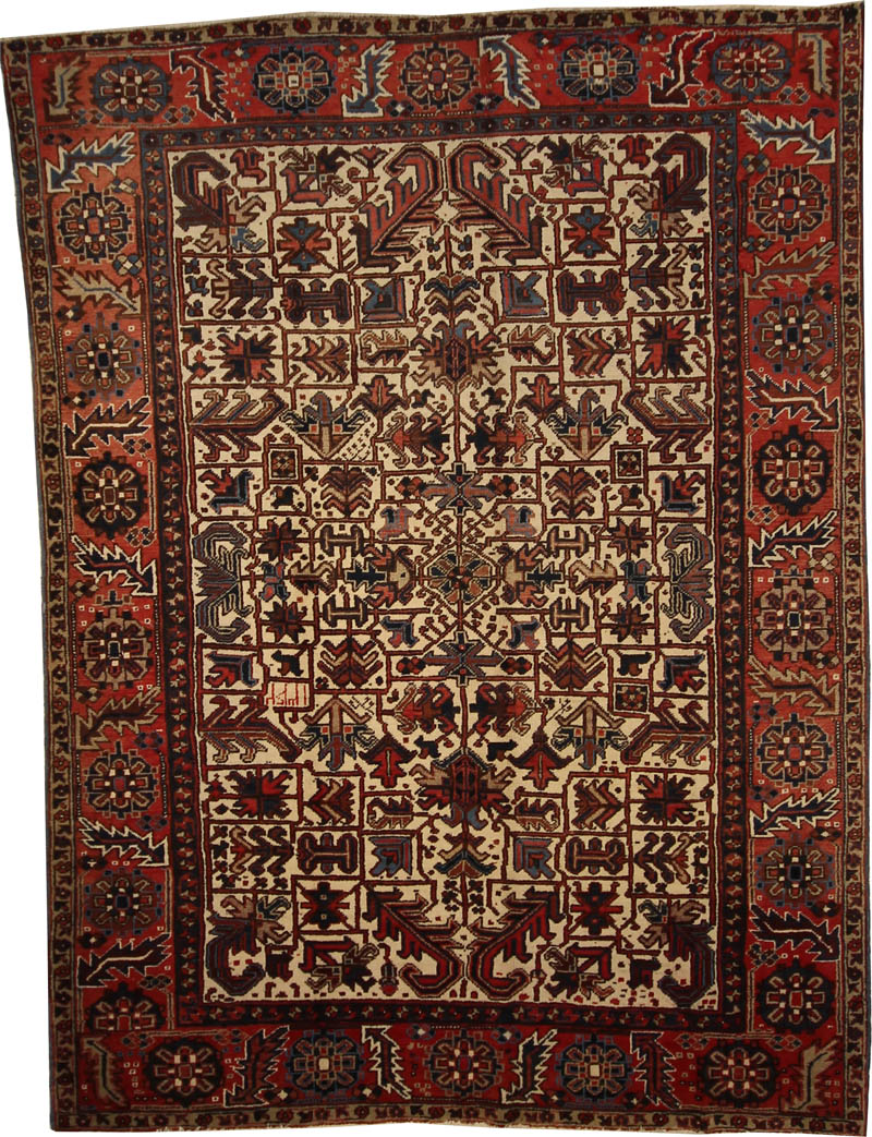 Antique Persian Heriz Rug