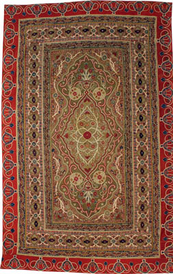 Antique Persian Rasht Douz Embroidery