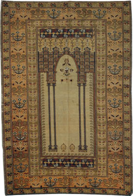 Antique Turkish Sivas Prayer Rug