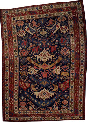 Antique Caucasian Kuba Rug